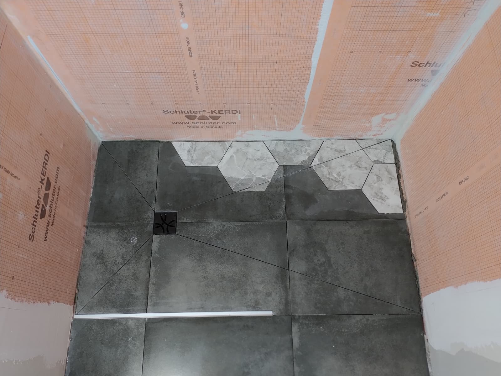 Waterproof shower substrate installation