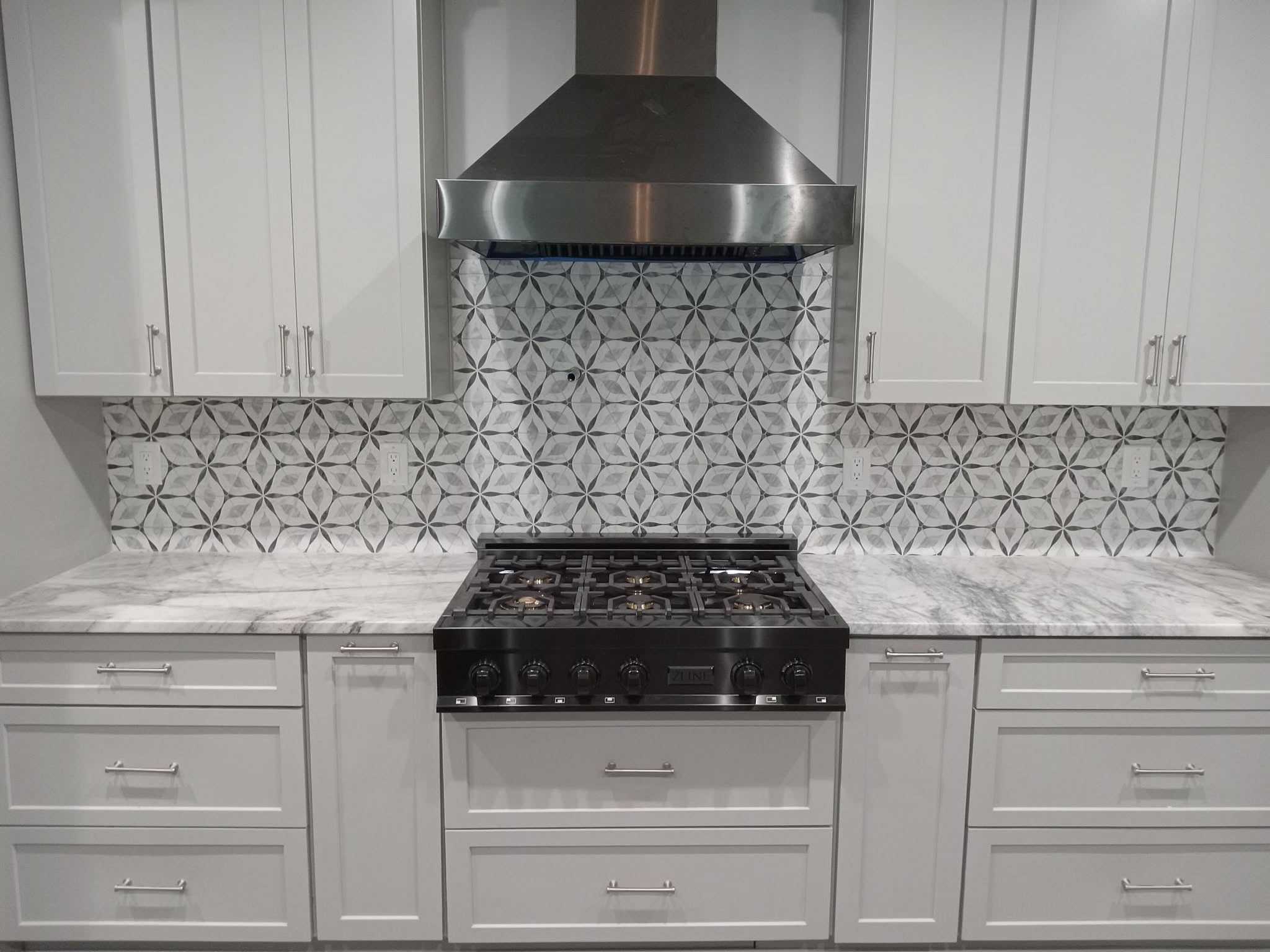Kitchen remodel featuring new cabinets and countertops
